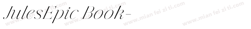 JulesEpic Book字体转换
